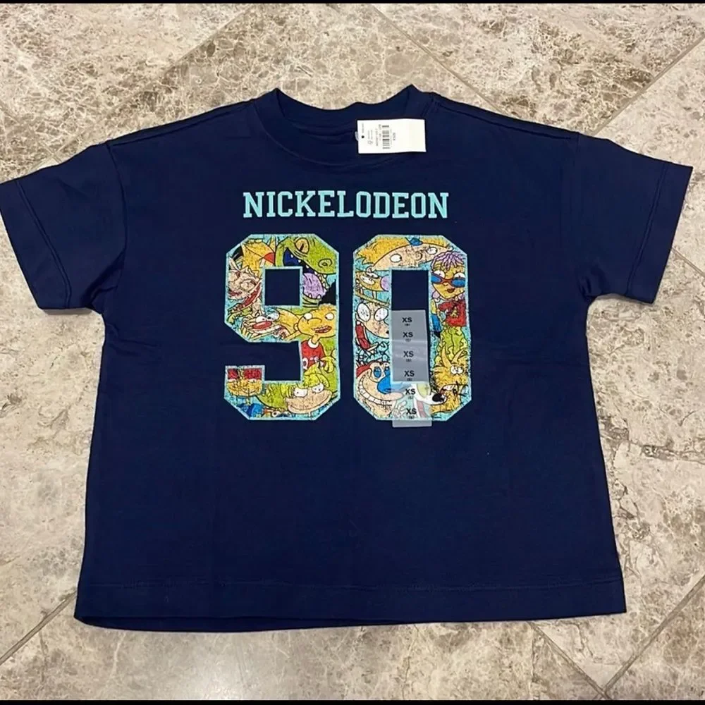 Old Navy Nickelodeon Nostalgic 90’s Graphic Tee Shirt XS Size 5 NEW